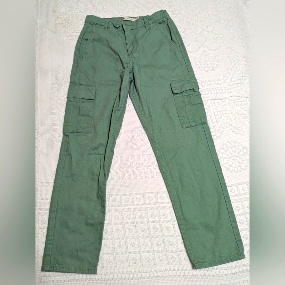 Levi's Cargo pants kids sized 12 - green